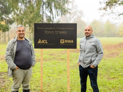 Zaposlenici tvrtke RWA Hrvatska i ICL-a posadili hektar šume