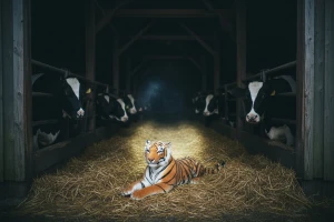 Drama u štali, tigar među kravama