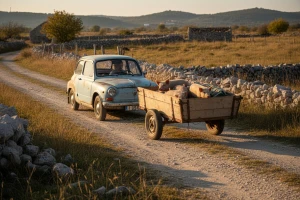 Drniški fićo u povratku s kolinja pomeo internet