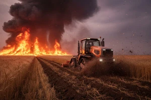 Farmer pobjeđuje podivljali požar!