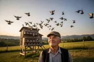 Golubovi dugim letom uzgajatelje vesele