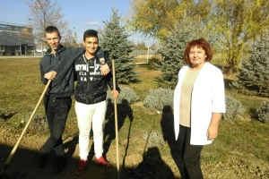 Učenici s profesoricom zasadili stare sorte jabuka u Poljoprivrednoj i veterinarskoj školi Osijek