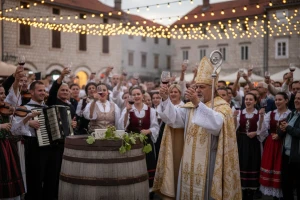 Krštenje mošta u Kutjevu