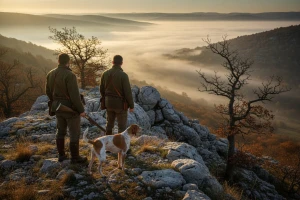 Lovci na divlje svinje u Zagori