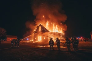 U požaru izgorjelo 10 krava i 30 svinja